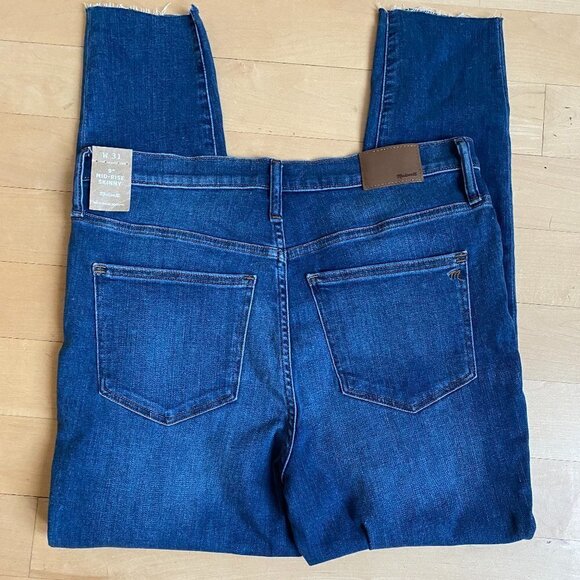 MADEWELL BNWT 9" Mid-Rise Skinny Jeans Button Fly - Picture 5 of 9
